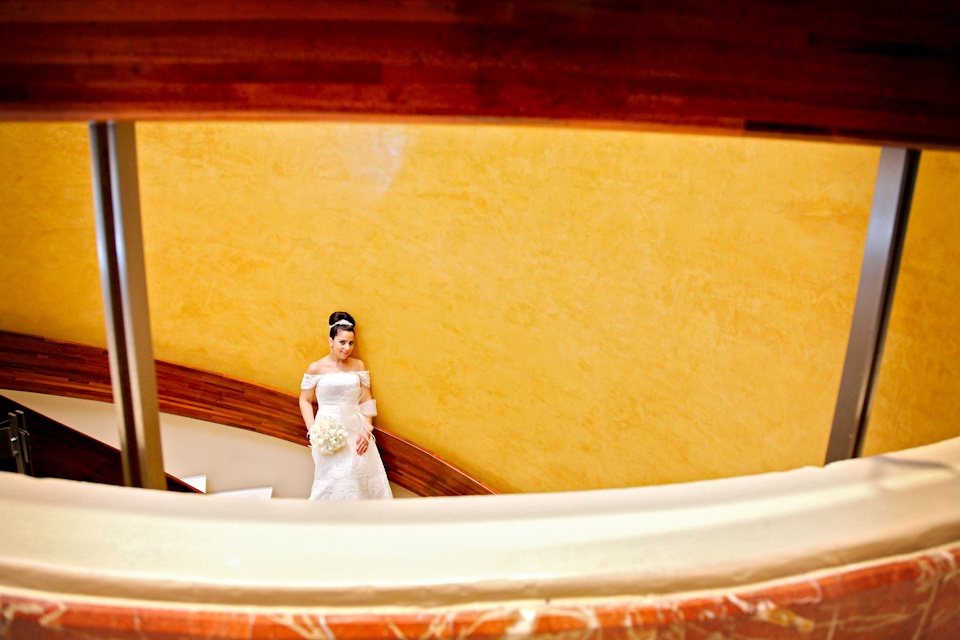 Bride getting ready at the Caribe Hilton Hotel San Juan Puerto Rico